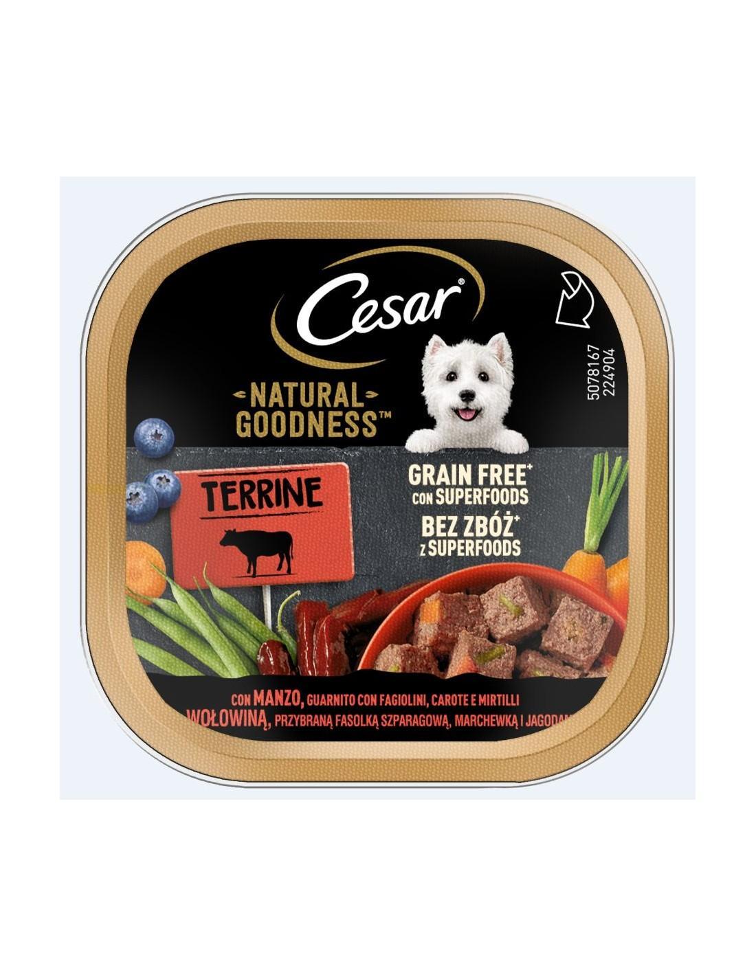 cesar-natural-goodness-terrine-con-manzo,-fagiolini,carote-e-mirtilli-per-cani-100-gr